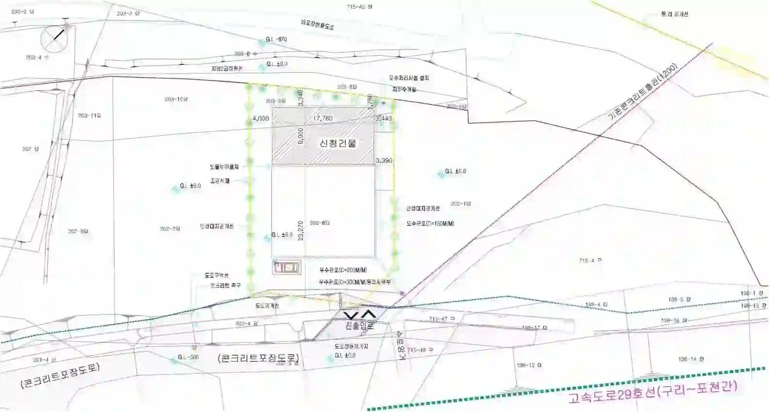 무봉리 202-6 배치도 이미지